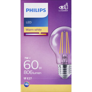 Philips Led fil standaard helder E27 60W