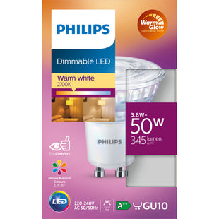 Philips Led spot GU10 50W dimbaar