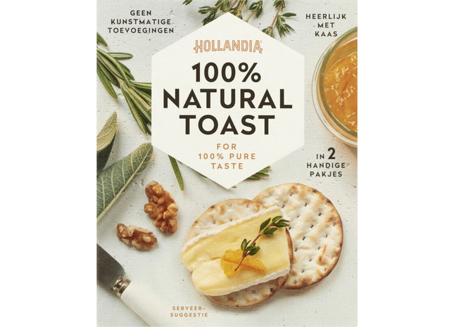 Hollandia 100% natural toast