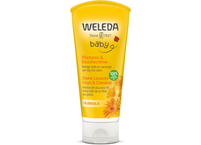 Weleda Baby calendula haar- en bodyshampoo