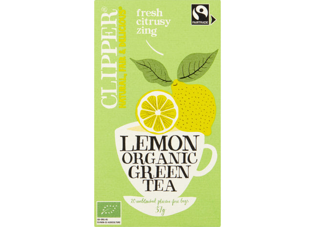 Clipper Lemon organic green tea
