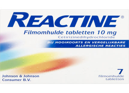 Reactine Hooikoortstabletten cetirizine 10 mg