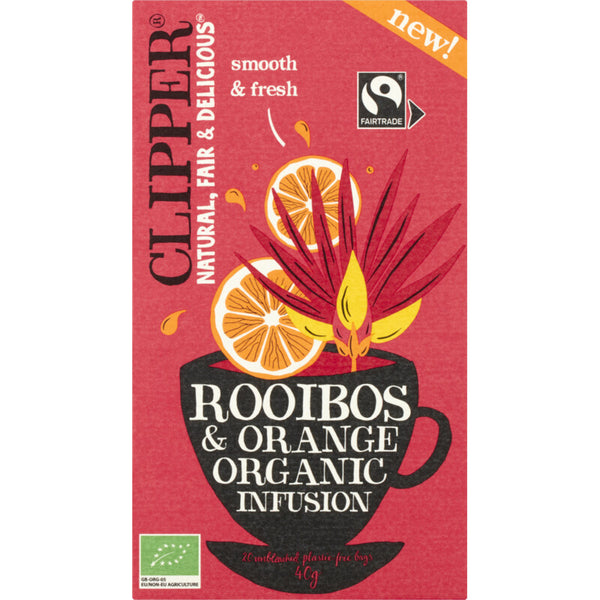 Clipper Bio-Rooibos- und Orangenaufguss