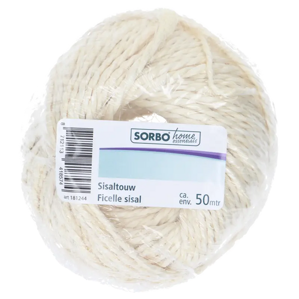 Sorbo Grof touw sisal 50mtr