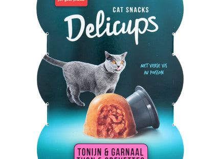 Pets Unlimited Delicups with fresh fish tuna & prawn
