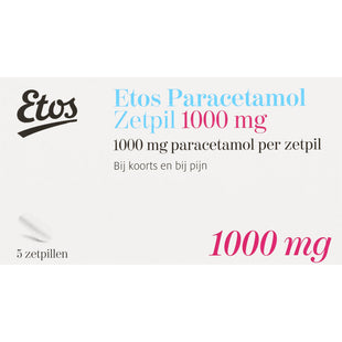Etos Paracetamol zetpillen 1000 mg