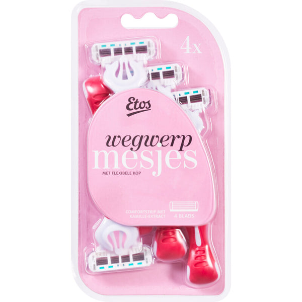 Etos Women's disposable razors 4-blade
