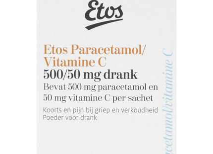 Etos Paracetamol/vitamin C 500/50 mg oral solution