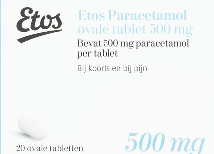 Etos Paracetamol Oval Tablets 500mg