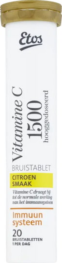 Etos Vitamin C 1500 effervescent tablets lemon