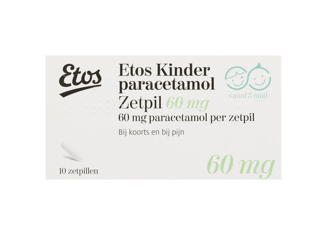 Etos Paracetamol-Zäpfchen für Kinder 60 mg