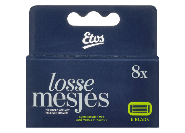 Etos Man 6-blads navul scheermesjes