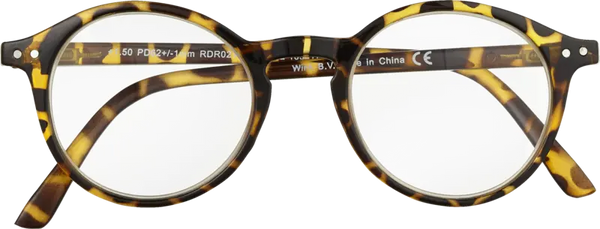 Etos Lesebrille braun rund +1,5