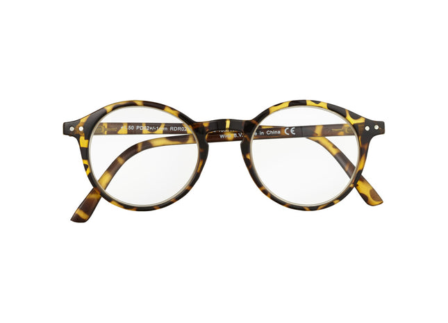 Etos Leesbril bruin rond +1,5