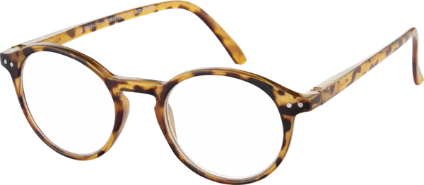 Etos Lesebrille braun rund +3