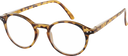 Etos Lesebrille braun rund +3