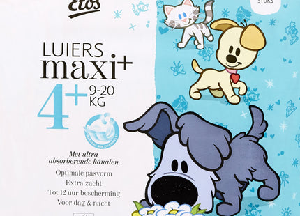 Etos Diapers maxi+ 4+