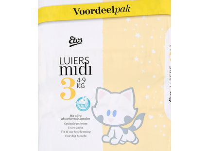 Etos Diapers midi 3 discount pack