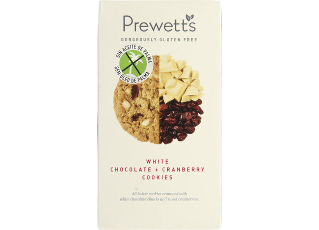 Prewetts White chocolate & cranberry cookies