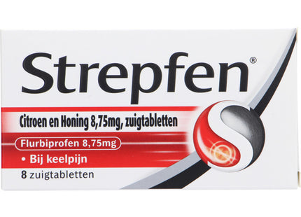 Strepfen Citroen en honing zuigtabletten