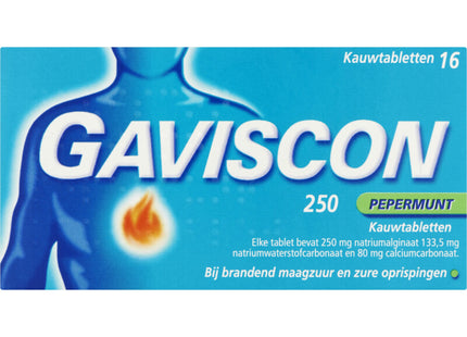 Gaviscon Pepermunt kauwtabletten