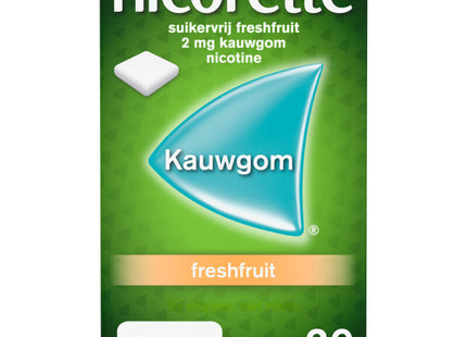 Nicorette Fresh Fruit Chewing Gum 2mg