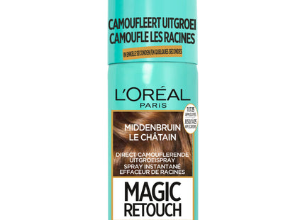 L'Oréal Magic retouch uitgroeispray middenbruin