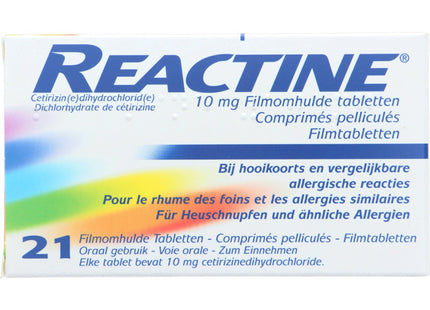 Reactine Hooikoortstabletten cetirizine 10 mg