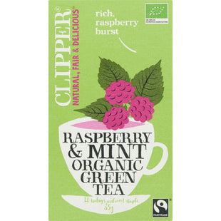 Clipper Raspberry & mint organic green tea