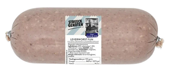 Streeckgenoten Groningse leverworst fijn