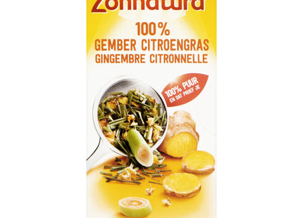 Zonnatura 100% ginger lemongrass herbal infusion