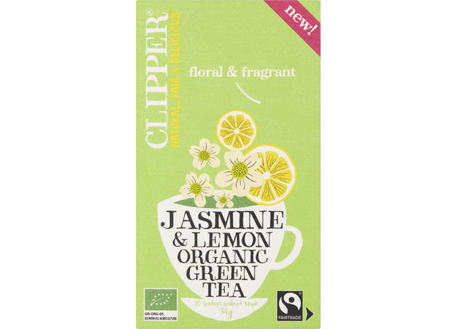 Clipper Jasmine & lemon organic green tea