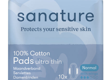 Sanature Cotton sanitary pads normal