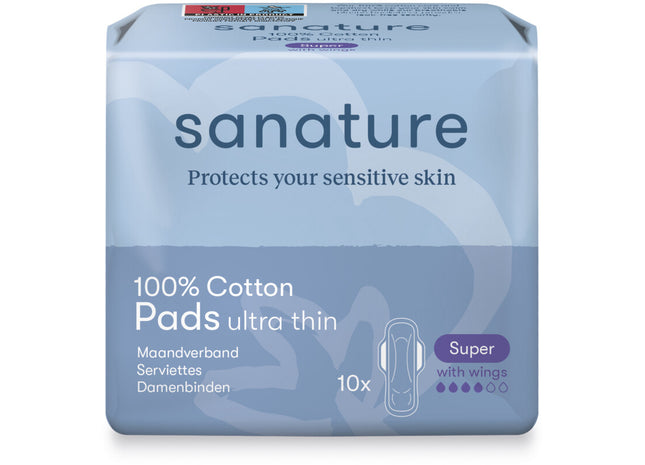 Sanature Cotton Damenbinden super