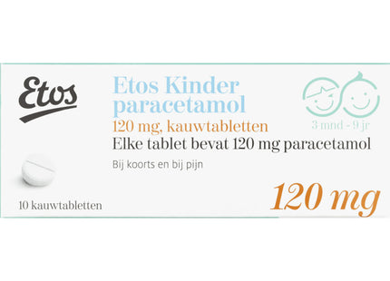 Etos Kinder Paracetamol Kautabletten 120 mg