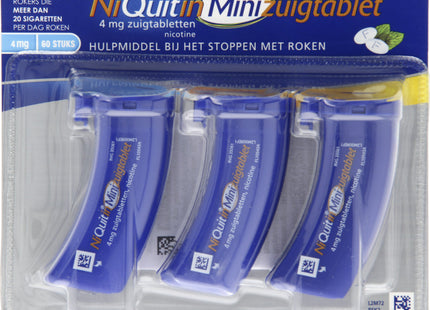 Niquitin Minizuigtabletten 4mg  stoppen met roken