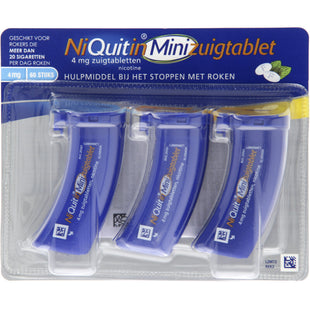 Niquitin Minizuigtabletten 4mg  stoppen met roken