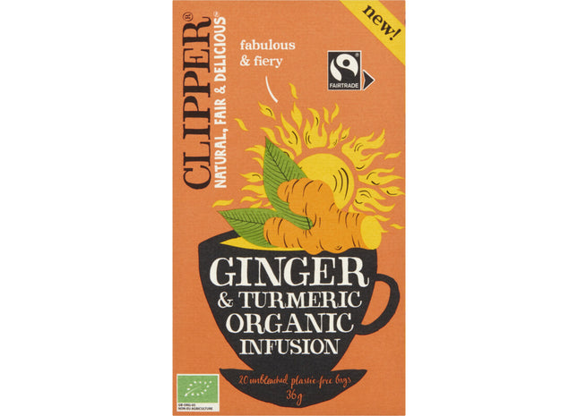 Clipper Ginger turmeric organic infusion