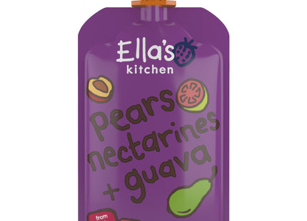Ella's kitchen Pears, nectarine + guava 4+ organic