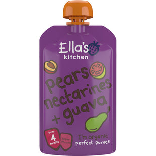 Ella's kitchen Peren, nectarine + guave 4m+ bio