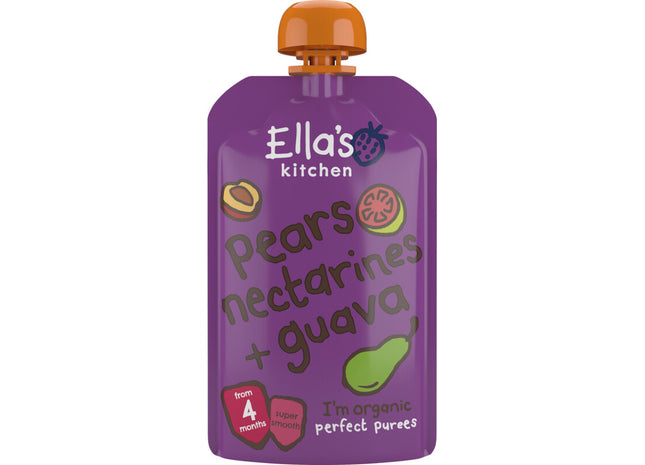 Ella's kitchen Peren, nectarine + guave 4m+ bio