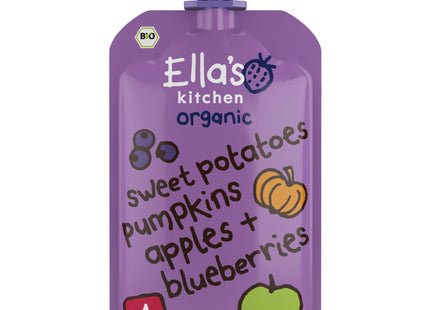 Ella's kitchen Sweet potato, pumpkin + blueberry 4+ organic