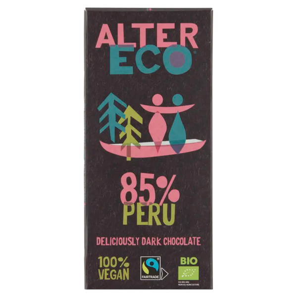 Alter Eco 85% Peru dark chocolate vegan
