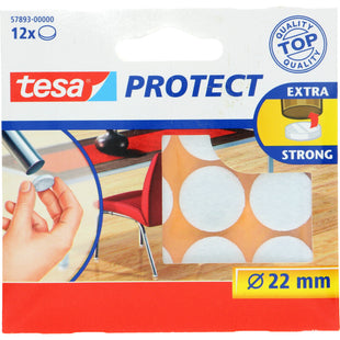 Tesa Anti-Kratz-Filzpads 22 mm weiß