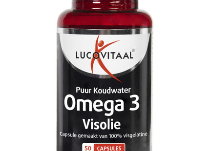 Lucovitaal Omega 3 pure cold water fish oil capsules