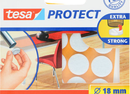 Tesa Anti scratch felt pads 18mm white