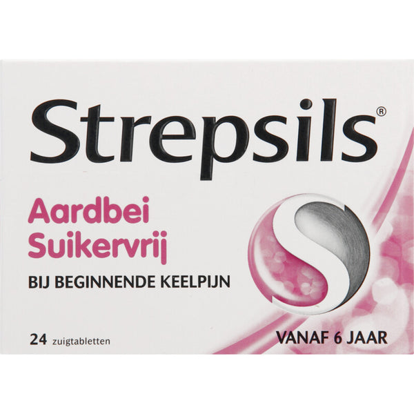 Strepsils Strawberry Sugar-Free Lozenges