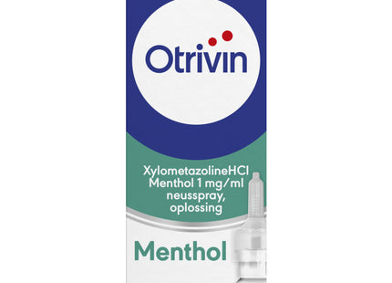 Otrivin Xylometazoline HCl 1mg/ml Menthol