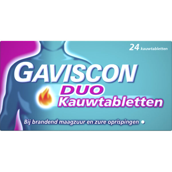 Gaviscon Duo kauwtabletten bij brandend maagzuur