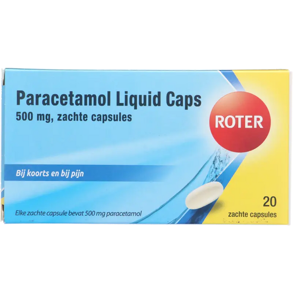 Rote Paracetamol Flüssigkapseln 500mg